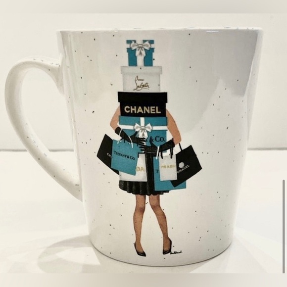 Amanda Greenwood Luxe Inspired Large 20 oz Coffee/Tea Mug NWT Tiffany Blue - Picture 3 of 4